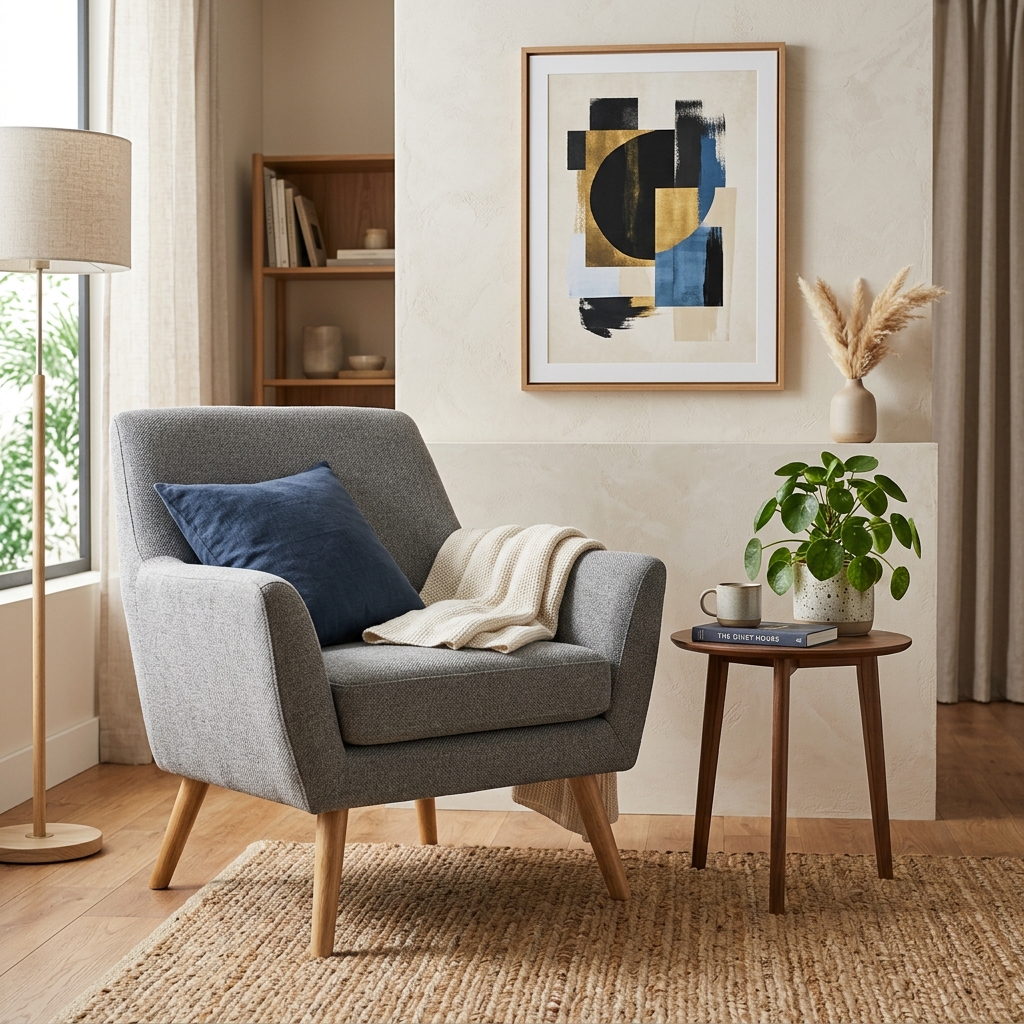 Cozy Gray Chair Design