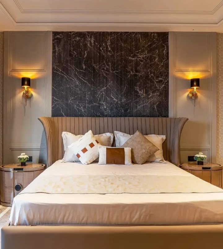 Chic Contrast Open-Plan Living Room