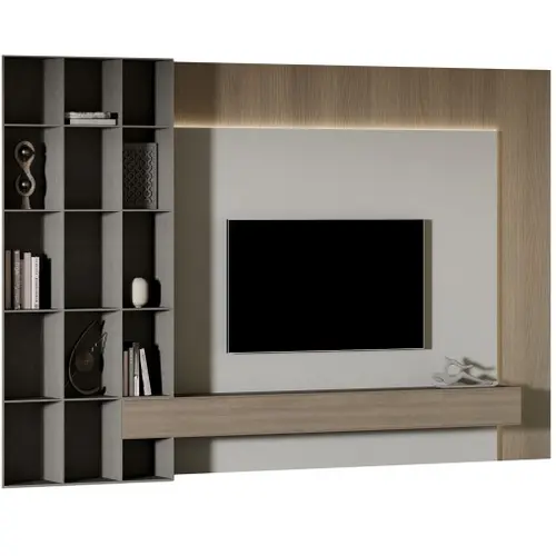 Pastel Paradise Minimalist TV Unit