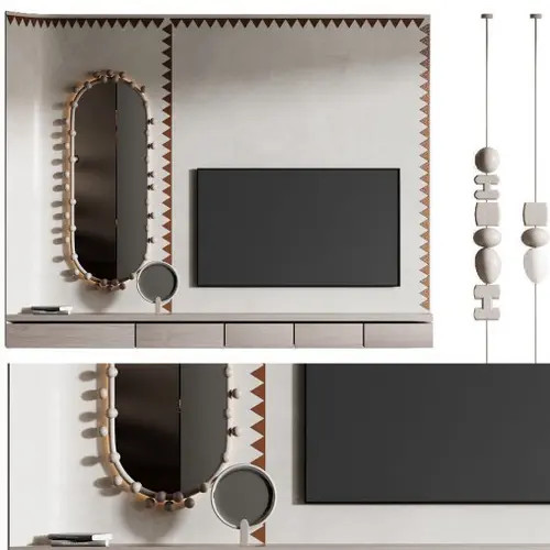 Art Deco Glam Luxury TV Panel