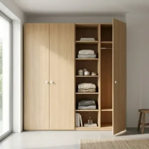 Transitional Elegance Shaker Wardrobe